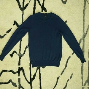 Ann Taylor Navy Sweater Top Size Medium